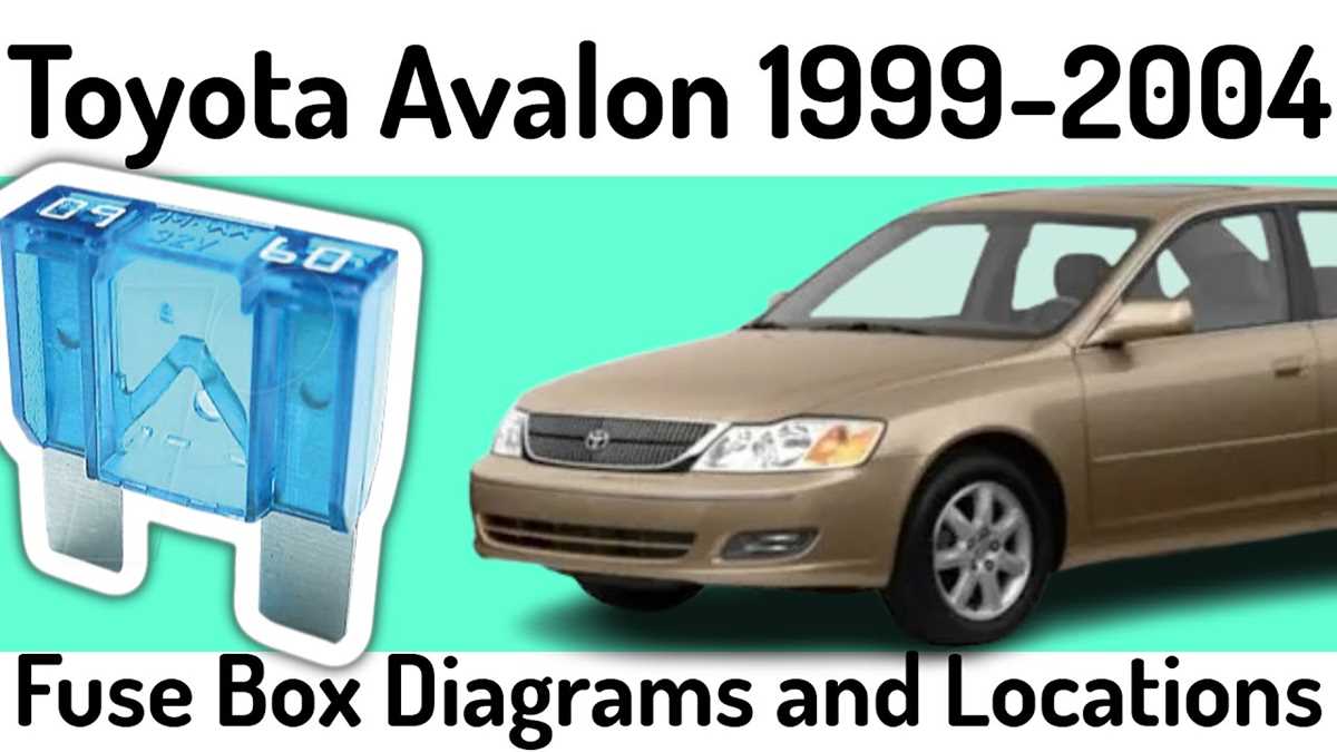 1999 toyota avalon fuse box diagram