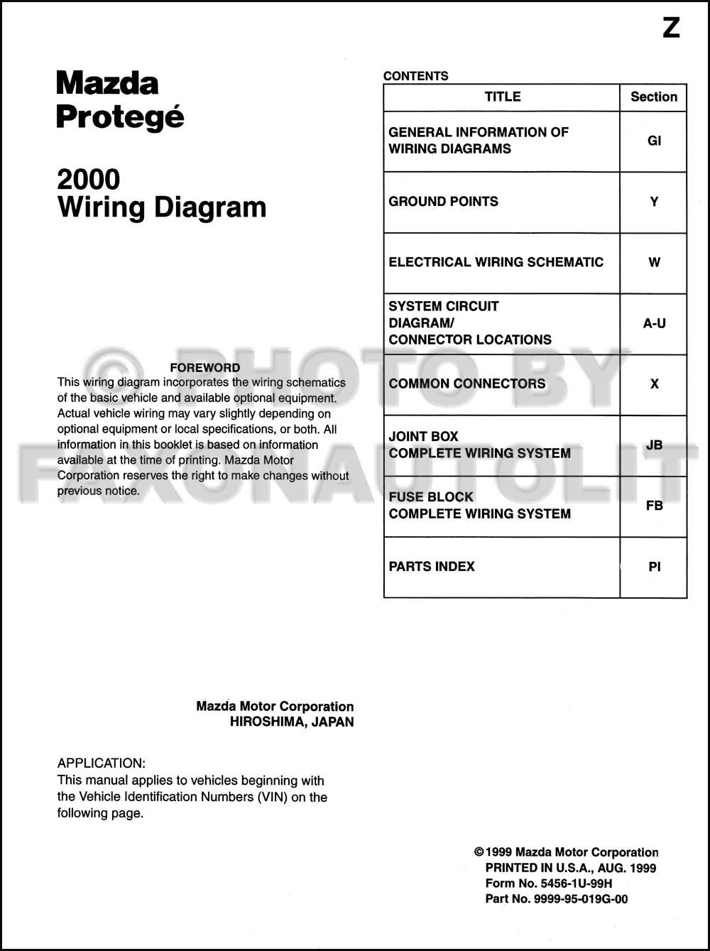 2000 mazda protege fuse diagram