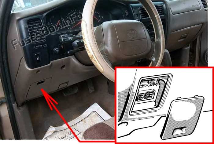 2000 tacoma fuse box diagram