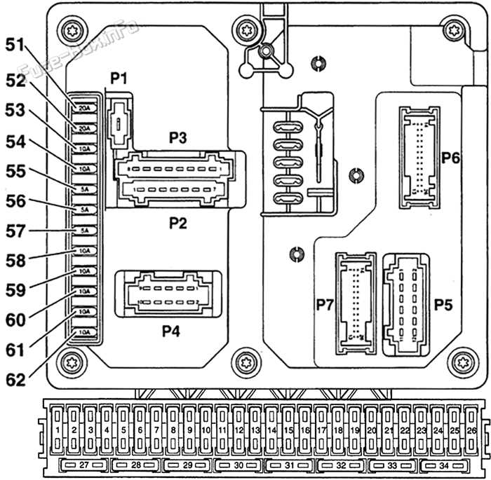 2000 volkswagen golf fuse box diagram