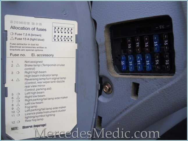 2000 mercedes s500 fuse diagram