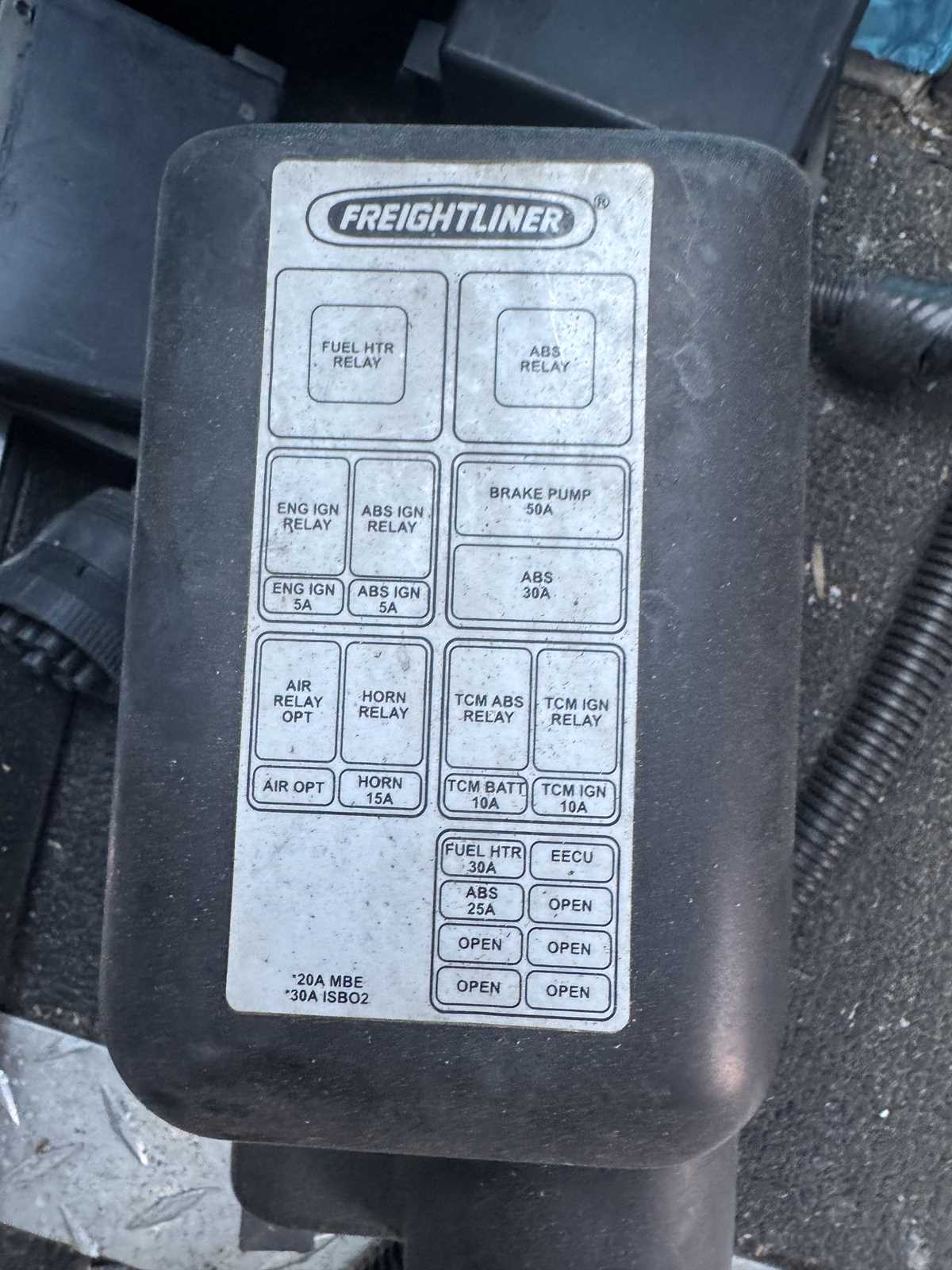 2001 freightliner fuse box diagram