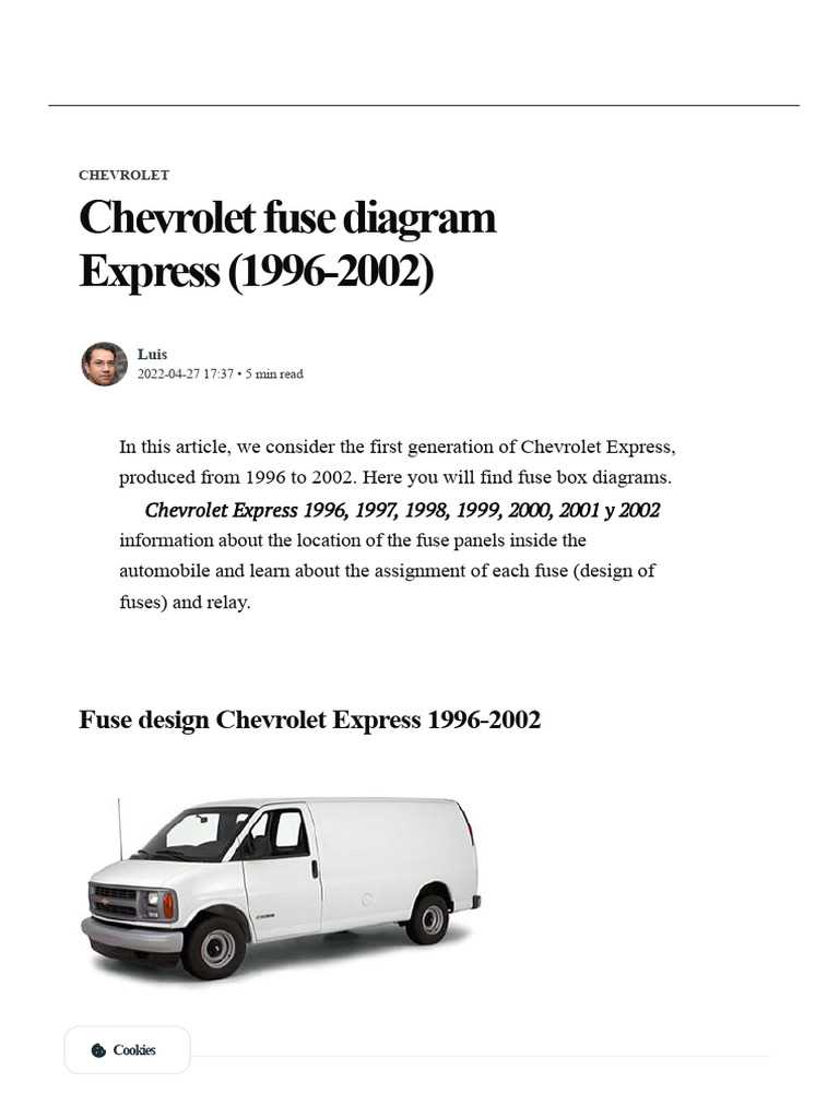 2001 chevy express 3500 fuse box diagram