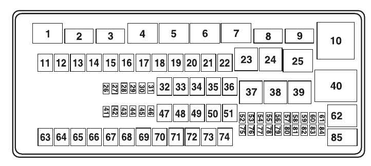 2001 ford e250 fuse diagram