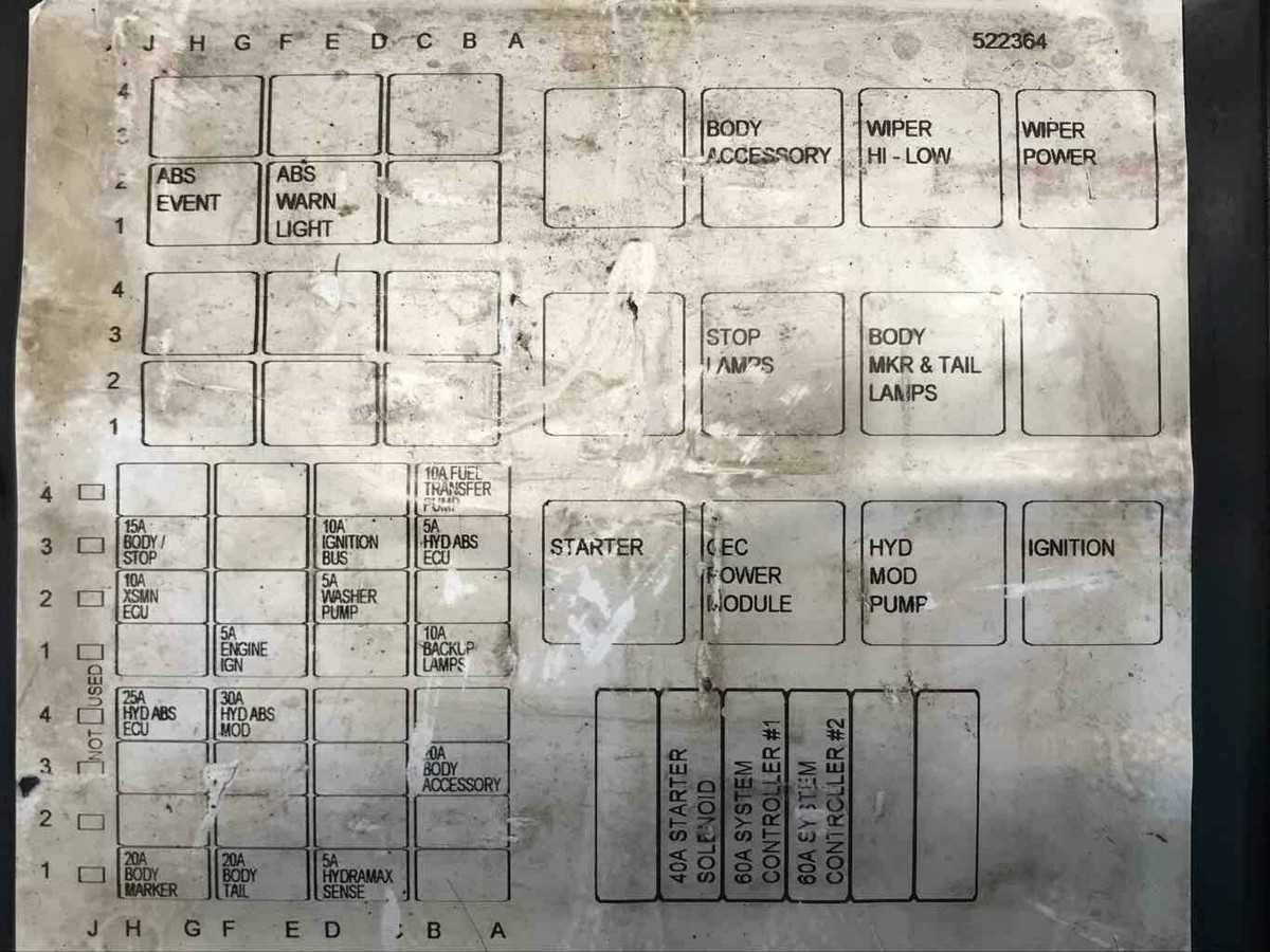 2001 international 4300 fuse box diagram