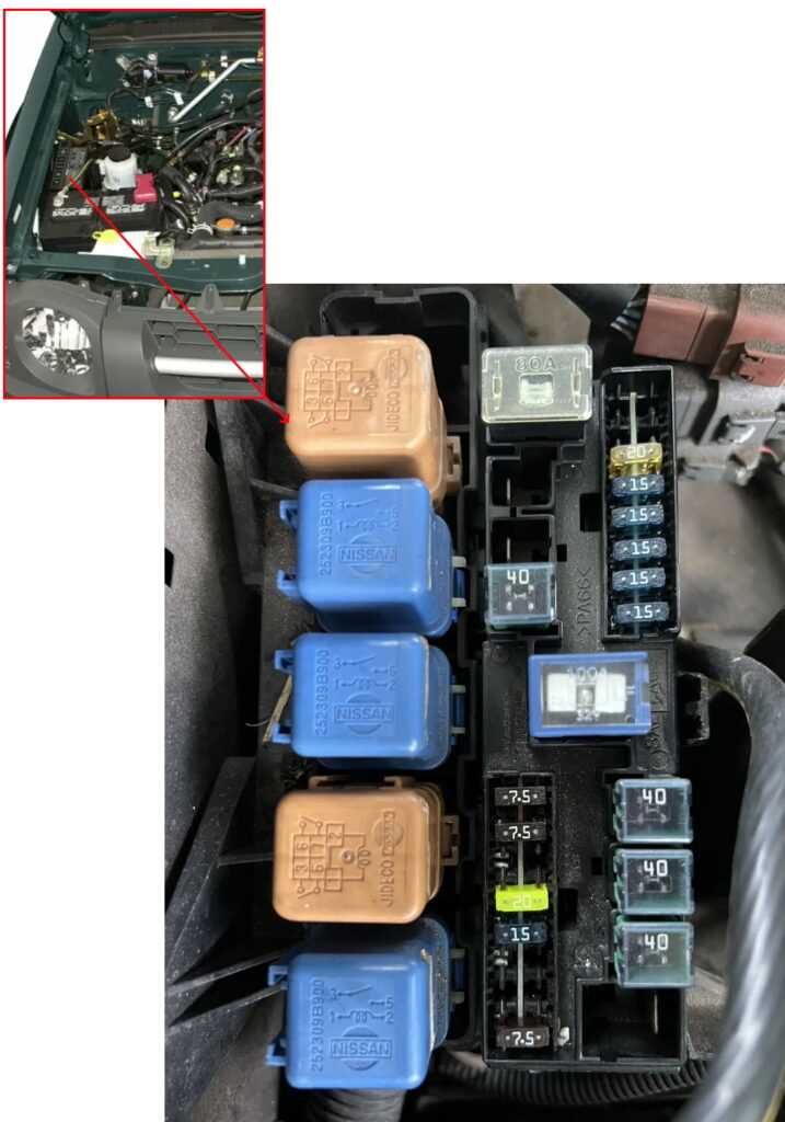 2001 nissan frontier fuse box diagram