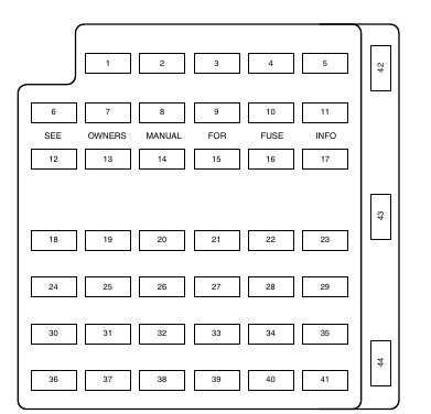 2001 v6 mustang fuse box diagram