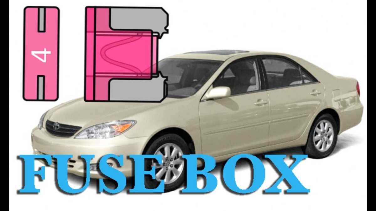 2002 toyota camry fuse diagram
