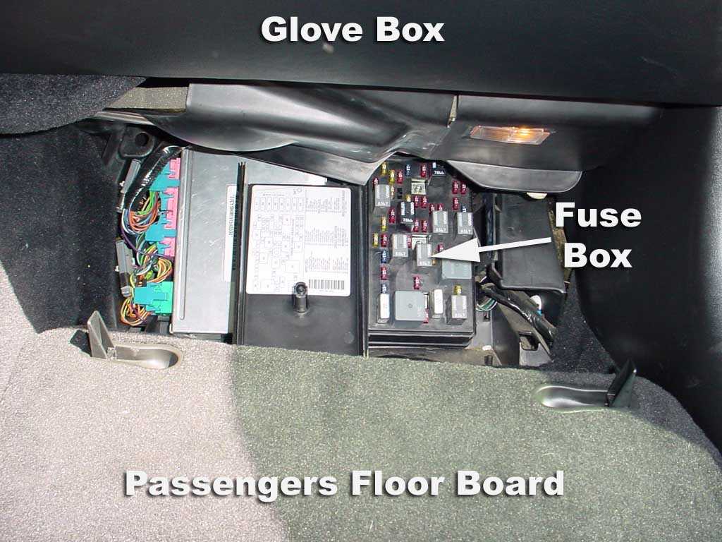 2002 corvette fuse box diagram