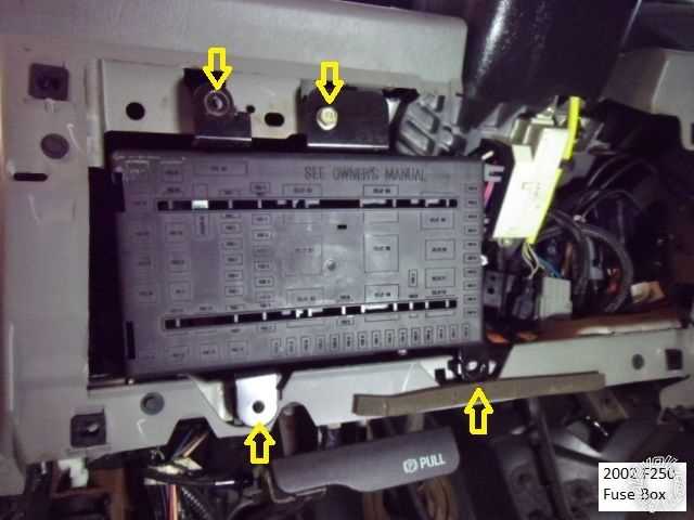 2002 f250 fuse box diagram