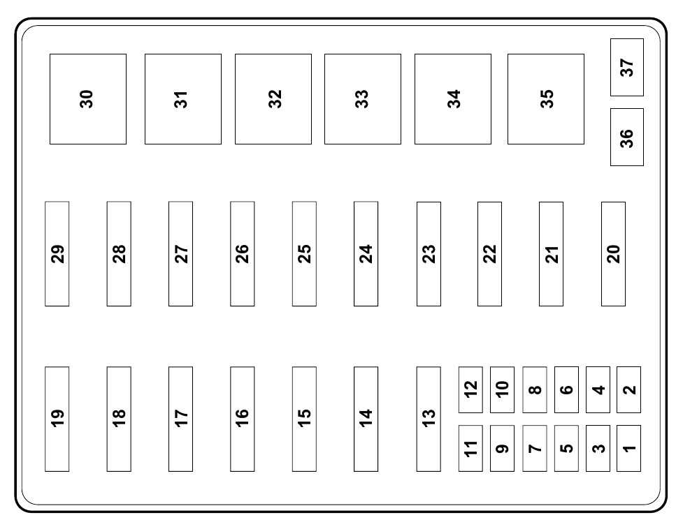 2002 ford f250 fuse panel diagram