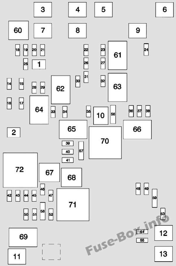 2002 gmc sierra fuse box diagram under hood