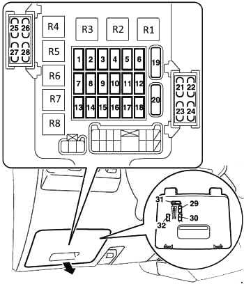 2002 montero sport fuse box diagram