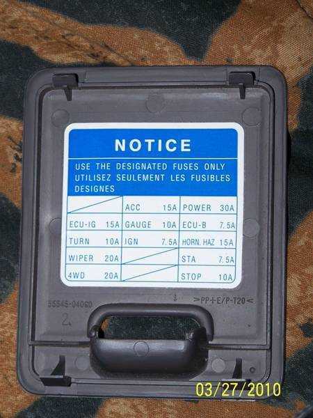 2002 tacoma fuse box diagram