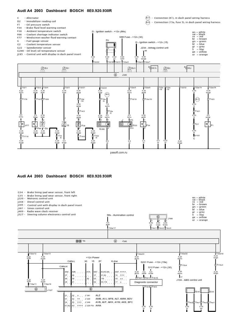 2003 audi a4 fuse box diagram