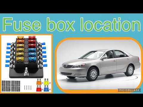 2003 camry fuse box diagram