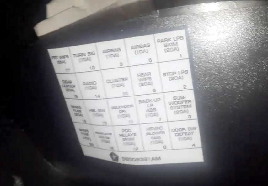 2003 jeep wrangler fuse diagram