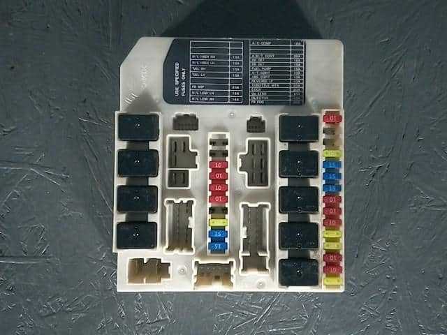 2003 altima fuse box diagram