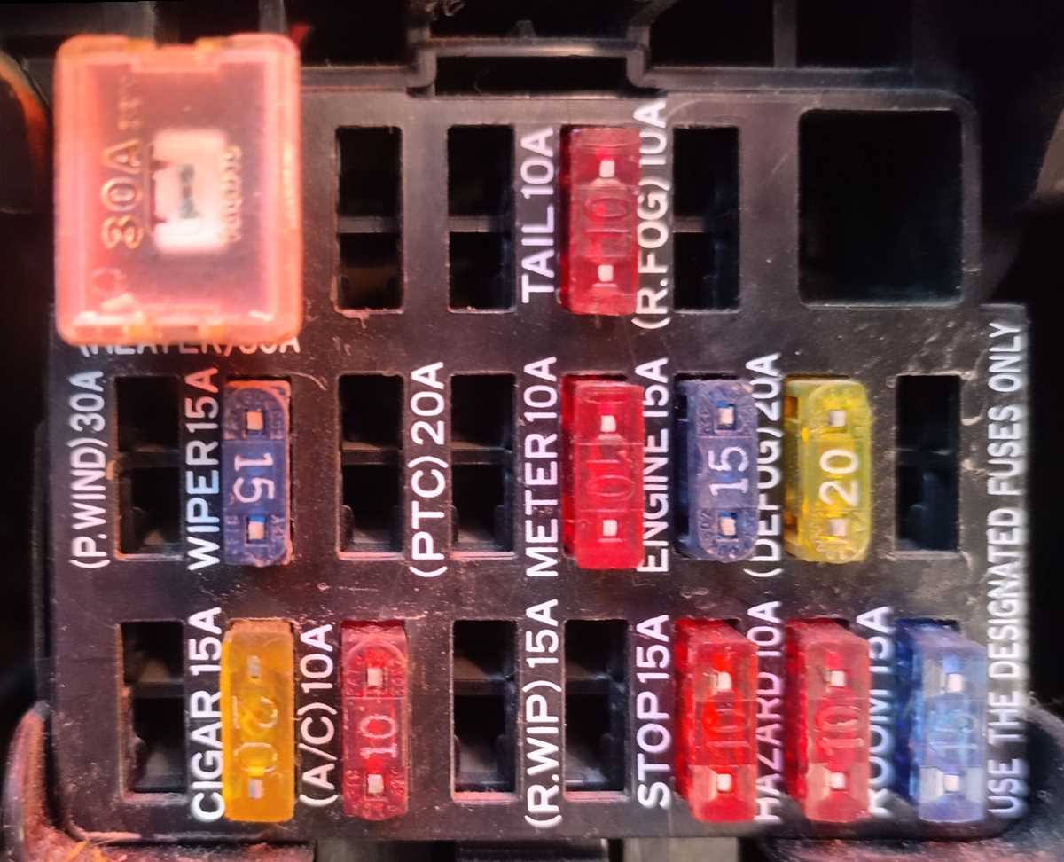 2003 ford courier fuse box diagram