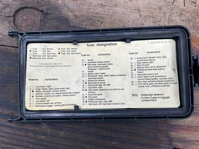2003 mercedes benz c240 fuse box diagram