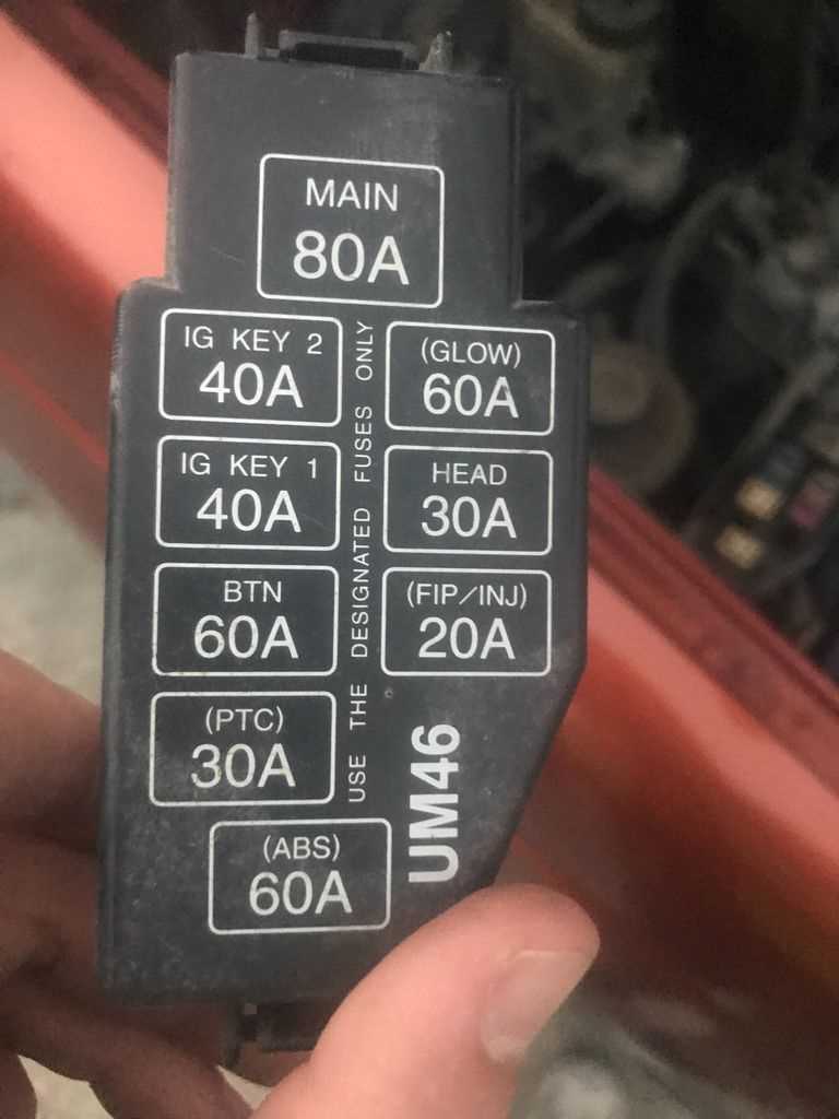 2004 ford courier fuse box diagram