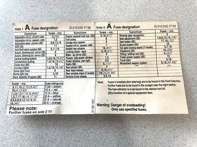 2004 mercedes benz e320 fuse box diagram