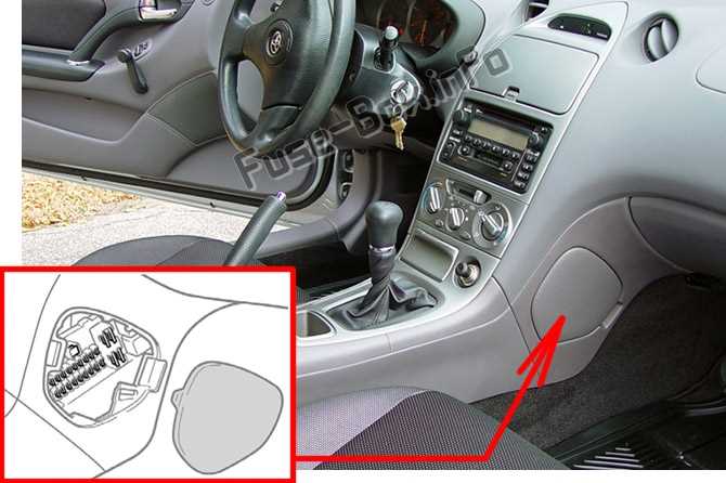 2004 toyota celica fuse box diagram