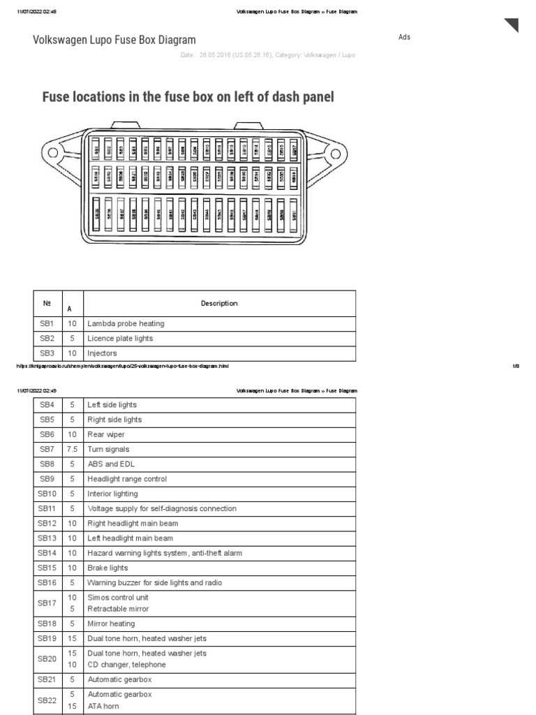 2004 vw gti fuse box diagram