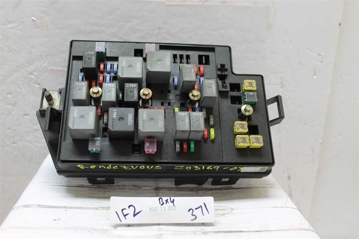 2004 buick rendezvous fuse panel diagram