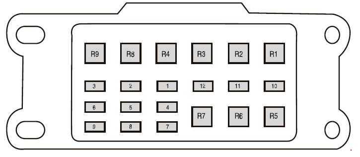2004 ford ranger fuse box diagram under hood