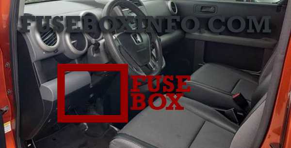 2005 honda element under dash fuse box diagram