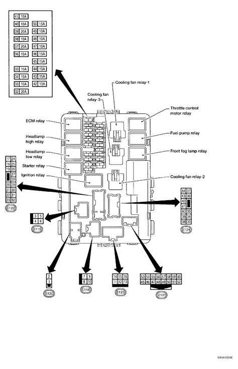 2005 nissan sentra fuse box diagram
