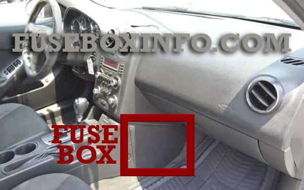 2005 pontiac g6 fuse box diagram