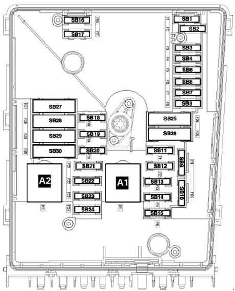 2005 vw golf fuse box diagram