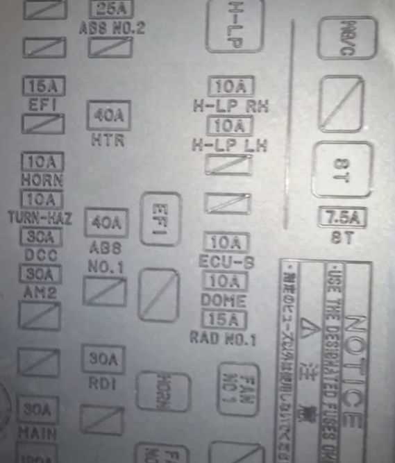 2006 corolla fuse diagram