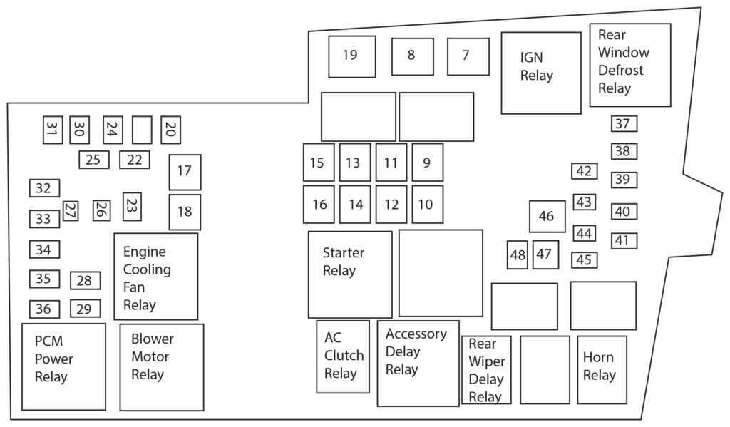 2006 escape fuse diagram