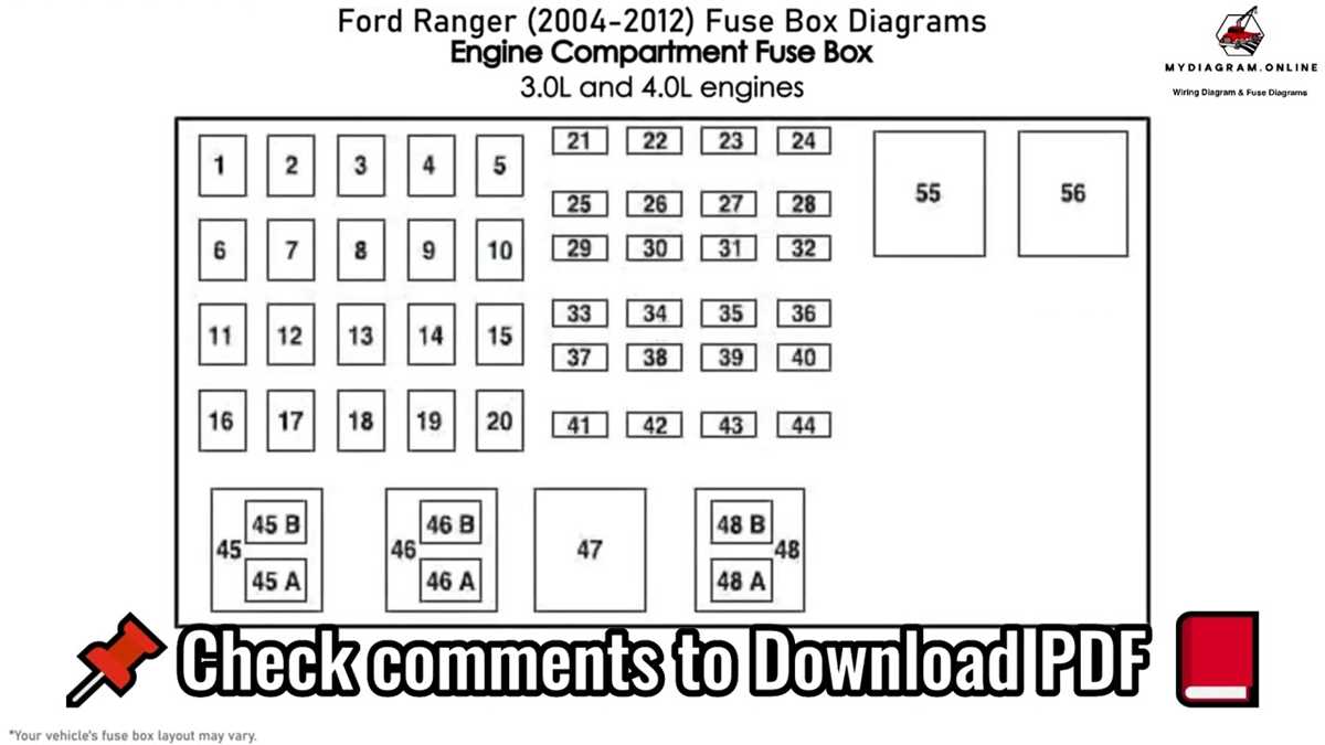 2006 ford ranger 4.0 fuse box diagram