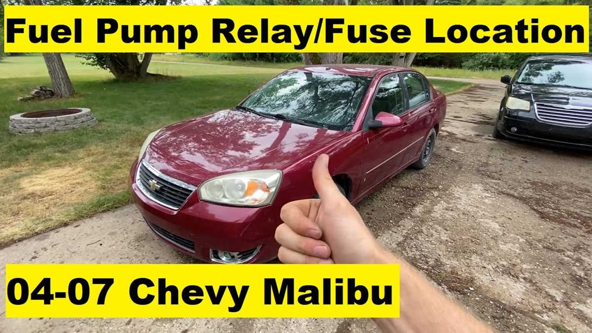 2006 malibu fuse diagram