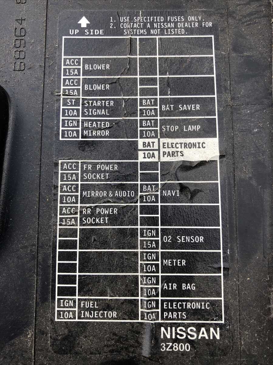 2006 nissan altima 2.5 fuse box diagram