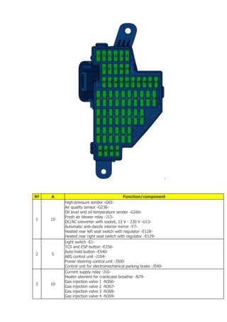 2006 passat fuse diagram