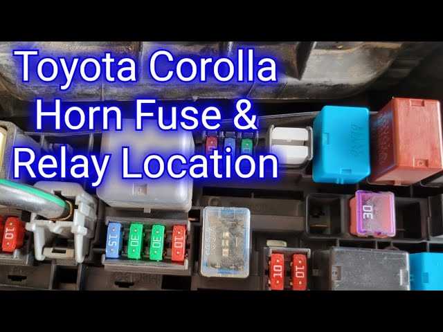 2006 toyota corolla fuse diagram