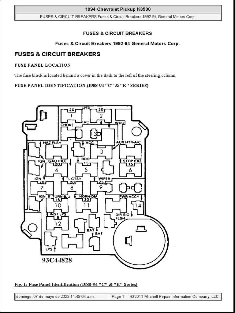 2007 chevy silverado 2500 fuse box diagram