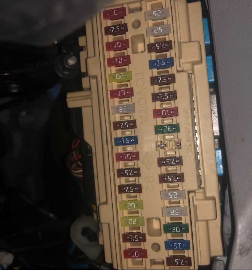 2007 toyota camry fuse diagram