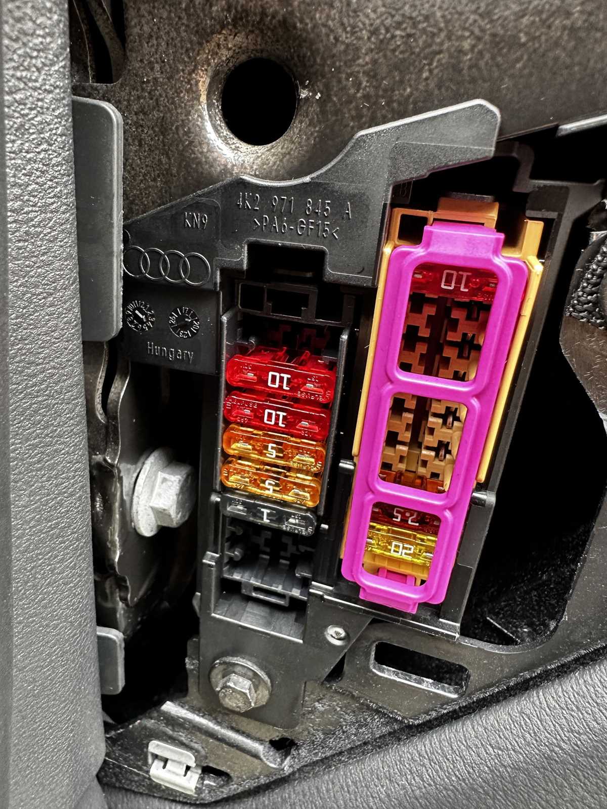 2007 audi a6 fuse box diagram