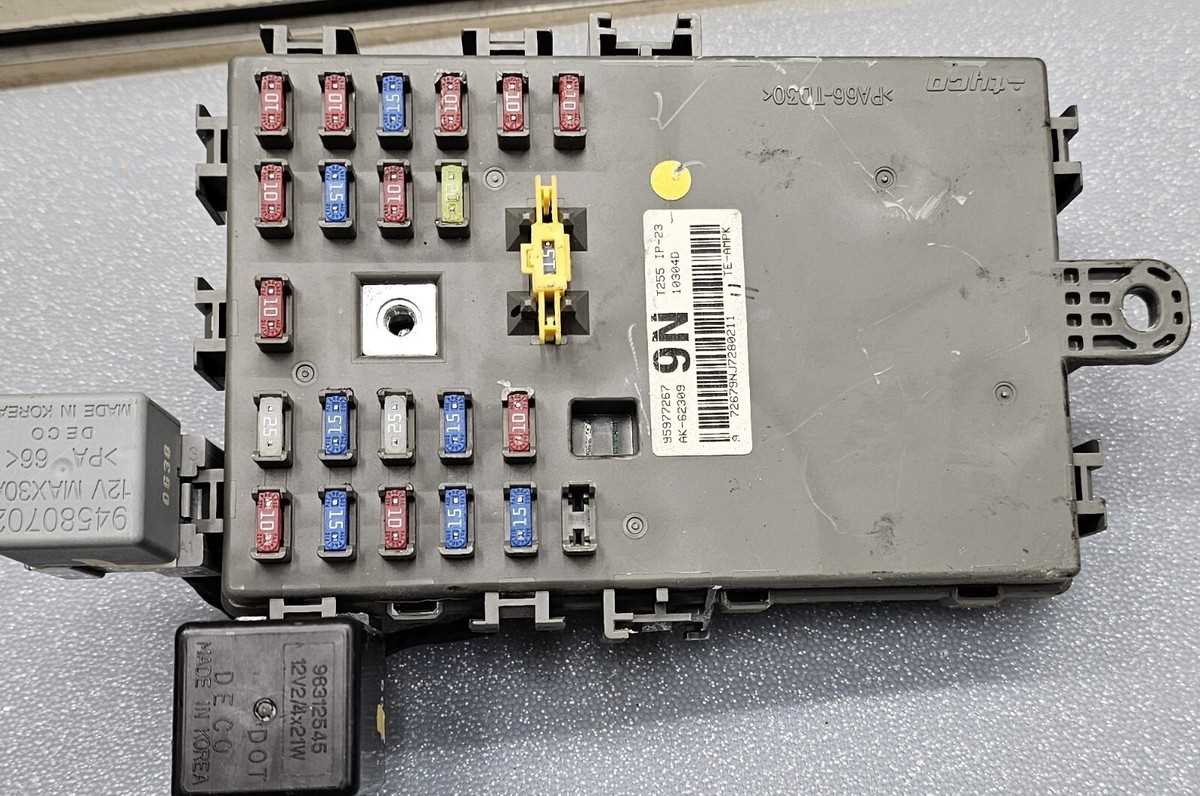 2007 chevy aveo fuse box diagram