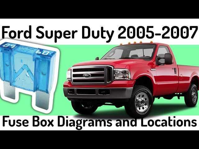 2007 ford f350 super duty fuse box diagram