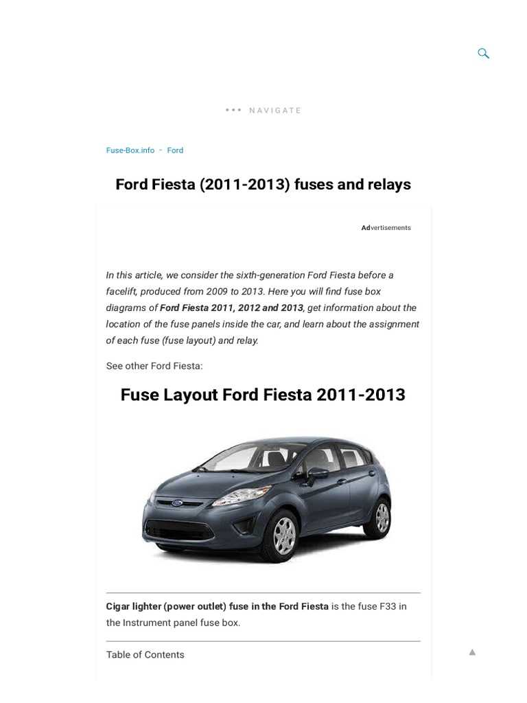 2007 ford fiesta fuse box diagram 2007 ford fiesta fuse box diagram