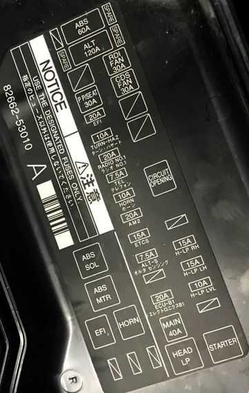 2007 lexus is250 fuse diagram