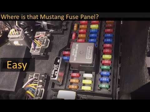 2007 mustang v6 fuse box diagram