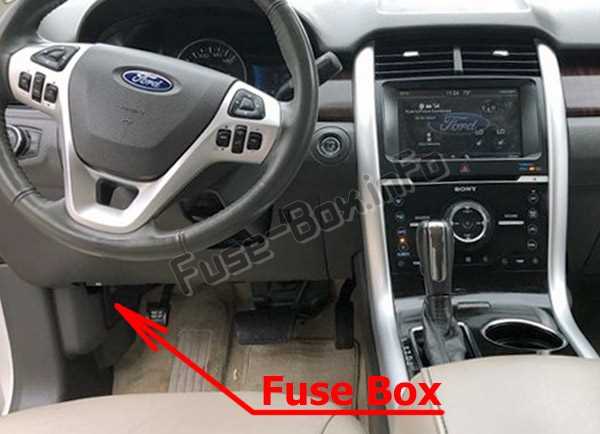 2008 ford edge under hood fuse box diagram